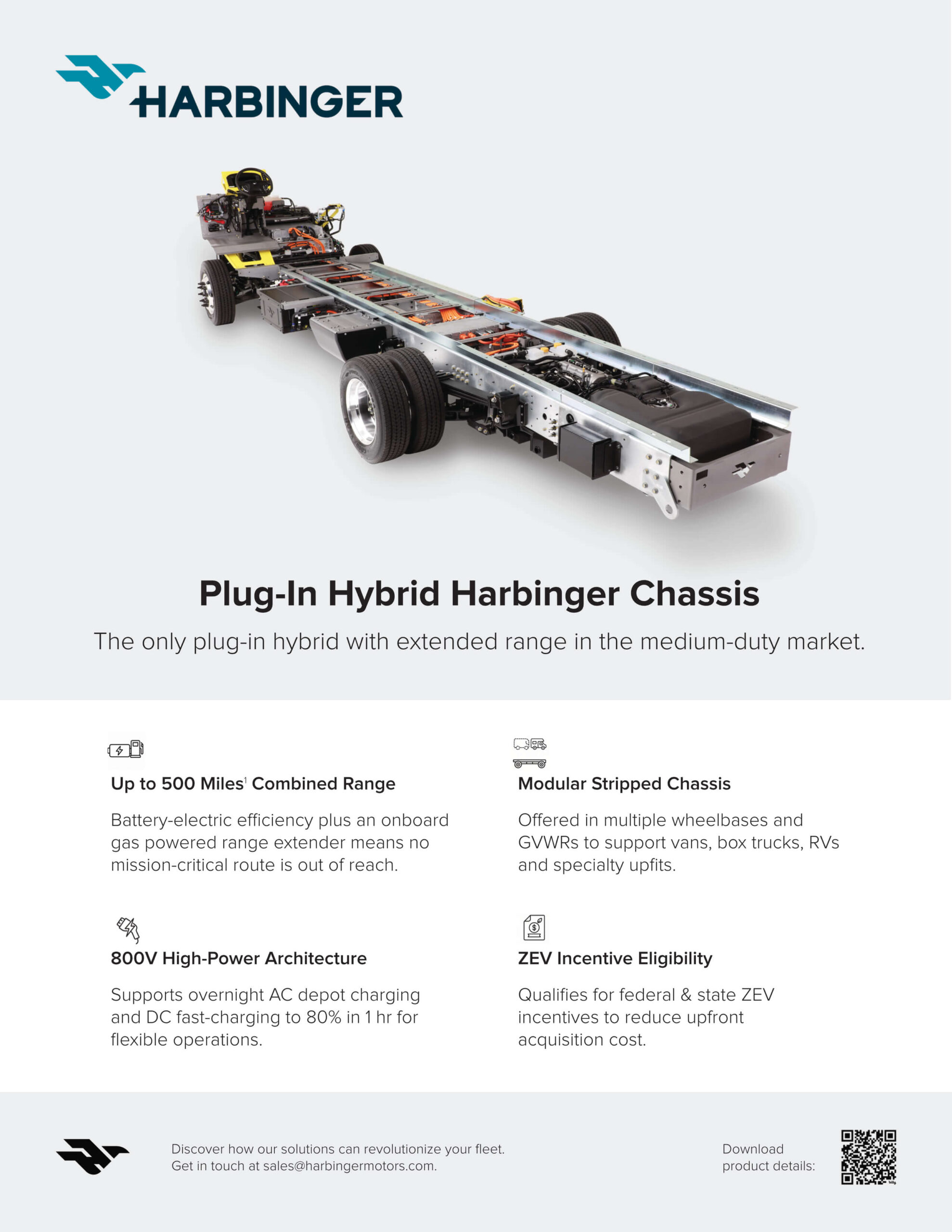 Harbinger | Spec Sheet | Plug-In Hybrid Harbinger Chassis